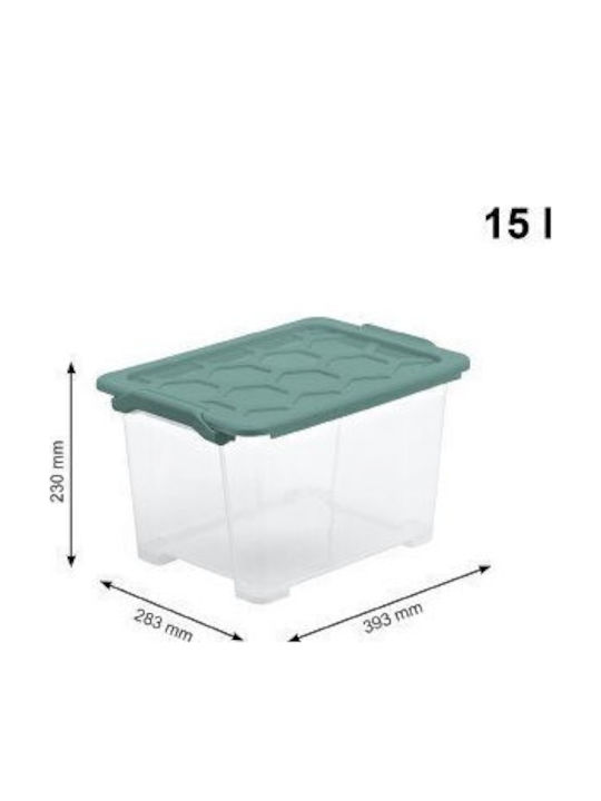 Rotho Babydesign Plastic Storage Box with Lid 15lt 1pcs