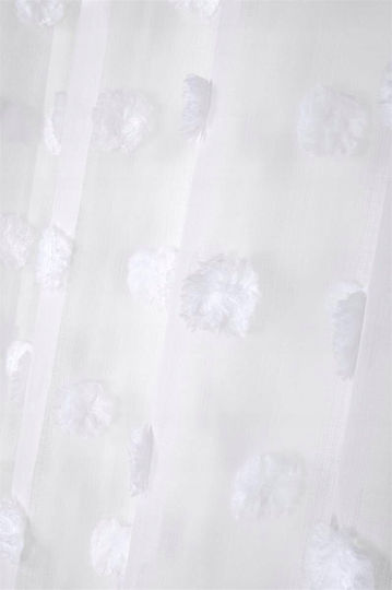 Fabryka Firan Vorhang mit Grommet S-F Pompinou Weiß 140x260cm