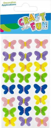 Craft Fun Decorațiune Fetru Fluturi Arc 24 Bucăți Cf 12/288