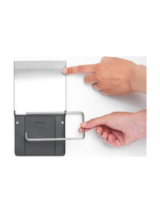 Brabantia De perete Suport de hârtie Plastic Argintiu
