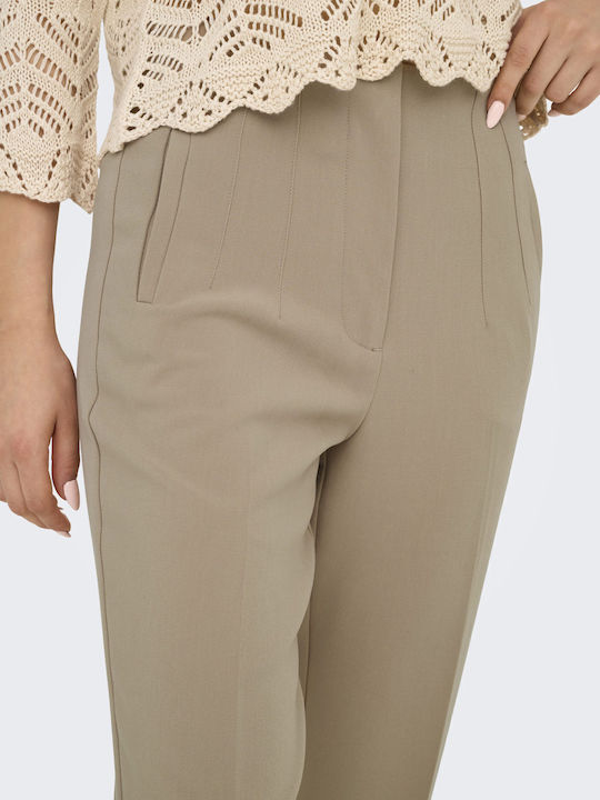 Dama Tesatura Pantaloni Silver, Mink