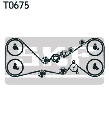 Set Curea Distribuție cu Pompă de Apă Skf Vkmc 98115-4