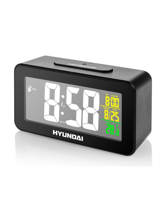 Hyundai Ac322b Ceas Digital de Masă cu Alarmă Negru HY-AC322B