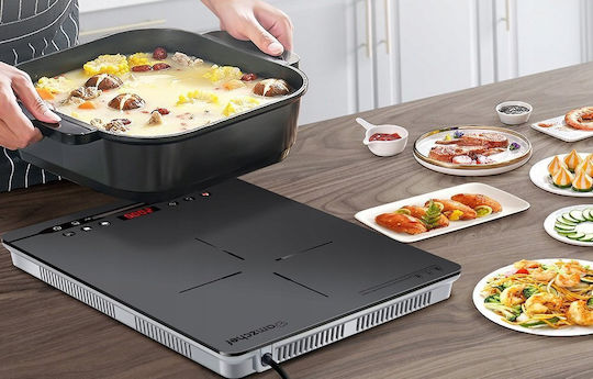 Amzchef SK-20CB14T-GA Induction Countertop Single Burner Black