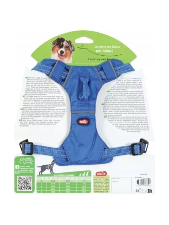 Zolux Easyride Xs Blue Harness Automatic Leash Zolux Easyride Xs Blue Harness Automatic Leash