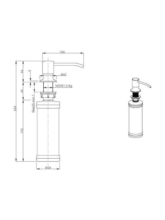 Steiner Dispenser Πλαστικό 320ml