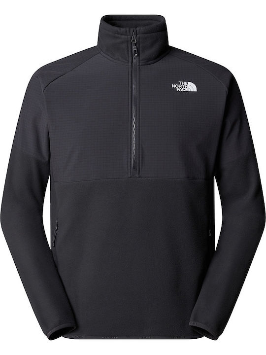 Glacier Heavyweight 1/2 Zip Bluză cu mânecă lungă Asphalt Grey, Tnf Black
