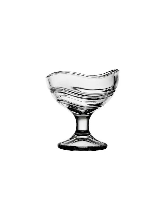 Stalgast Acapulco Boluri De Servire Înghețată Rotund Din Sticlă Transparent Cu Diametru 11.6cm 6 Bucăți
