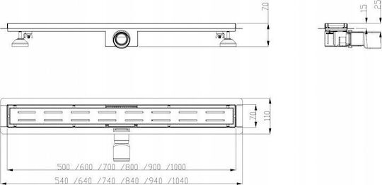 Hydroland Υδρολαντ Abflussleitung Simple 800 Od.h.simple-800