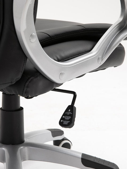 Active Jet Office Chair Massage with Recline and Adjustable Arms Black