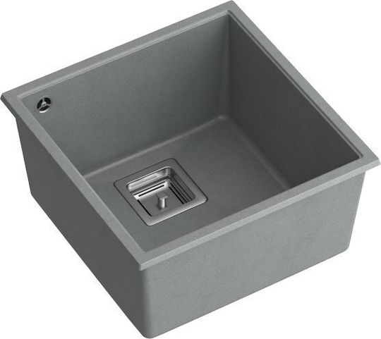 Quadron Aufgesetztes Waschbecken Stein 42x42cm Silver Quadron Aufgesetztes Waschbecken Stein 42x42cm Silver