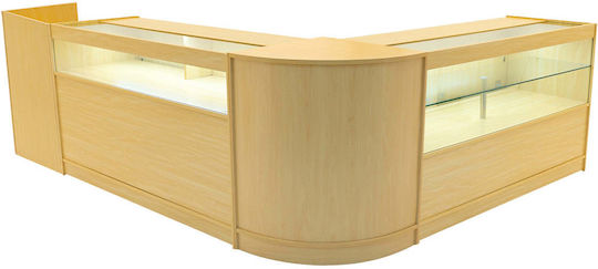 Gravity Led Shop Counter Set B1500 C1500 Tb60 & Cm60 Maple