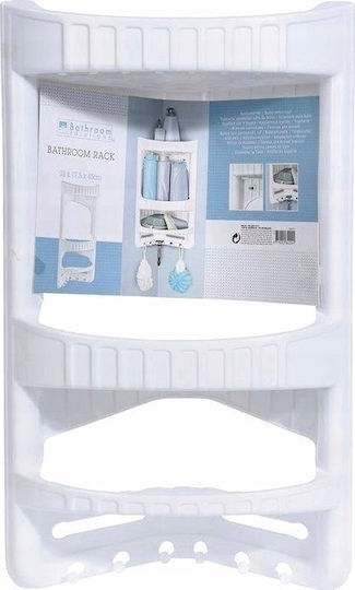 Katex Ecke An der Wand montiert Badezimmerregal Kunststoff 28x17.5x45cm