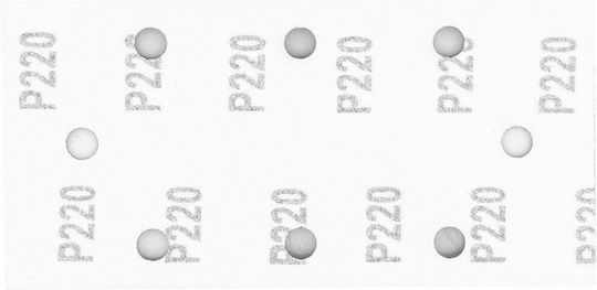 Graphite Γυαλόχαρτο Κ220 / K220 με Τρύπες 93x185mm Σετ 5τμχ