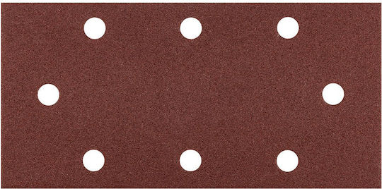 Graphite Γυαλόχαρτο K180 με Τρύπες 93x185mm Σετ 5τμχ