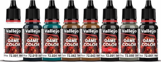 Acrylicos Vallejo Game Комплект Бои за Моделизъм Metallic Metal 18мл 8бр