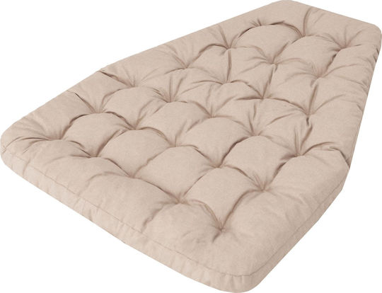 Αδιάβροχο Μαξιλάρι Κούνιας Κήπου με Πλάτη Beige 100x120εκ.