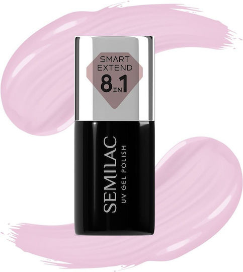 Semilac Glossy Βερνίκι Νυχιών Delicate Pink No. 803 7ml