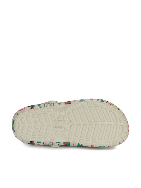 Crocs Classic Lined Γυναικεία Σαμπό Μπεζ