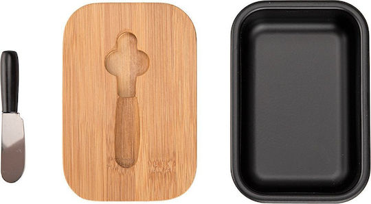 Farfurie de unt Plastic Negru 1pcs