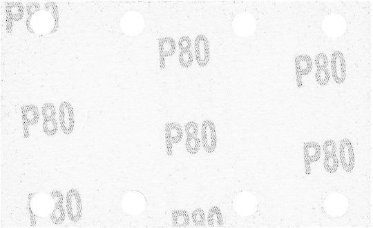 Neo Tools Γυαλόχαρτο K80 με Τρύπες 78x128mm Σετ 5τμχ