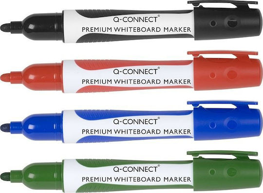 Marker Pentru Consiliul De Administrație Q-connect Q-connect Premium Mâner Din Cauciuc Rotund Linie Roșie 2-3mm