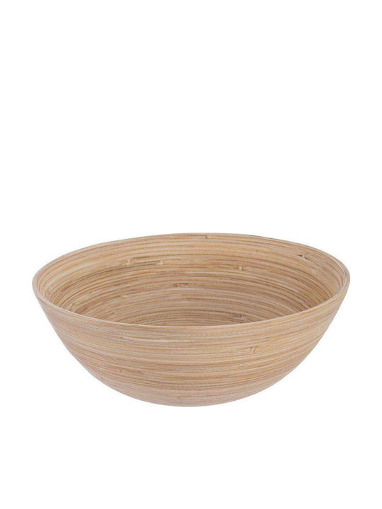 Orion Wooden Salad Bowl Beige