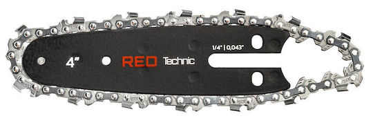 4" Guide Bar Chain Electric Chainsaw Red Technic Rtpr0161