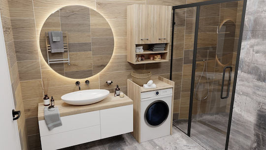 Washing Machine Cabinet Pola Np Sonoma