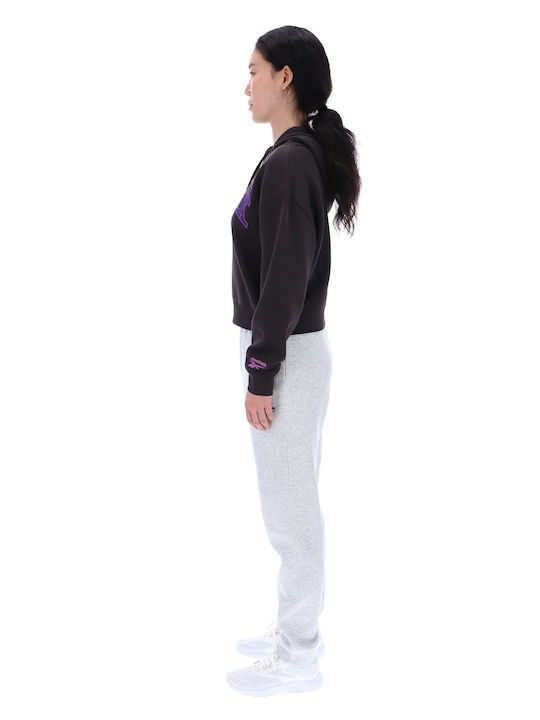 Damen Sweatshirtjacke Washed Black