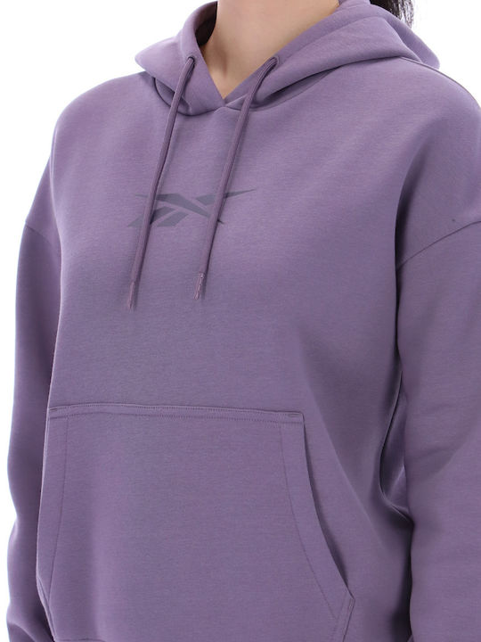 Women's Sweatshirt Jacket Hooded Purple Fusion