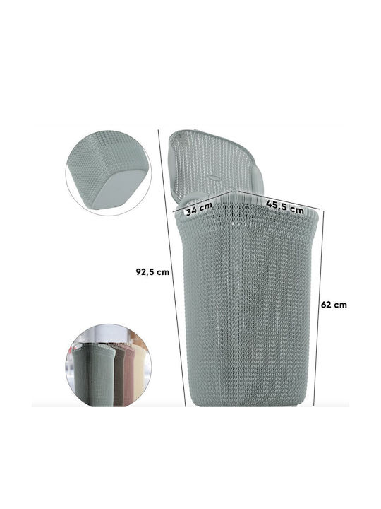 Curver Knit Laundry Basket Plastic with Cap 45x34x61cm Blue
