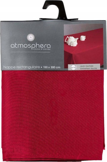 Atmosphera Покривка за маса Устойчив на петна Червено 150x300бр