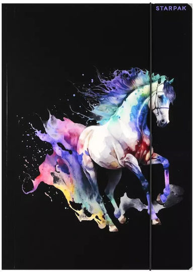 A4 Папка за Архивиране Horses Хартия Еластична Брой 10/100