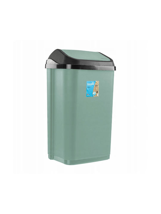 Aptel Coș de Gunoi Plastic Verde 10lt 1buc