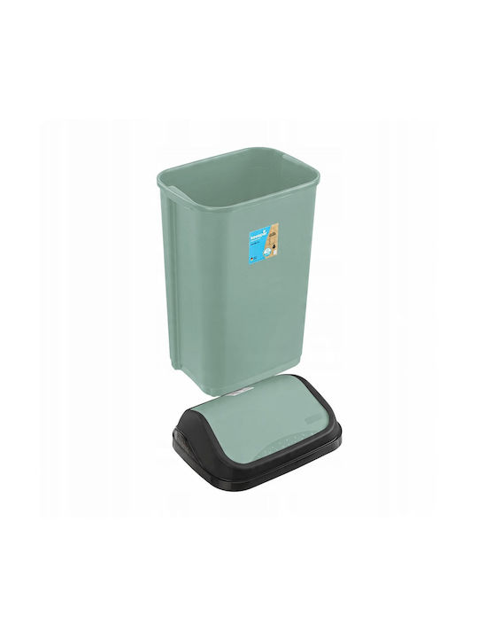 Aptel Coș de Gunoi Plastic Verde 10lt 1buc