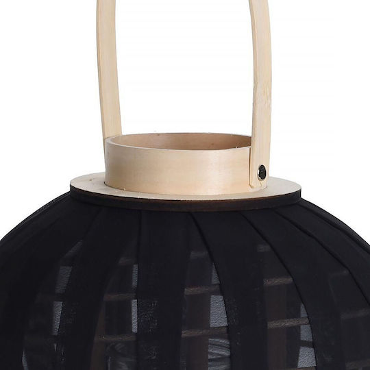 Koopman Tabletop Wooden Lantern Black 25x25x21cm