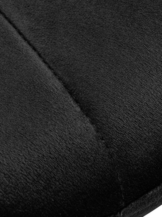 QS-186 Scaune Sala de mese Catifelate Negre 1buc