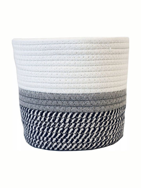 Mulex Set dekorative Körbe Gray Gestrickte Baumwolle 3Stück