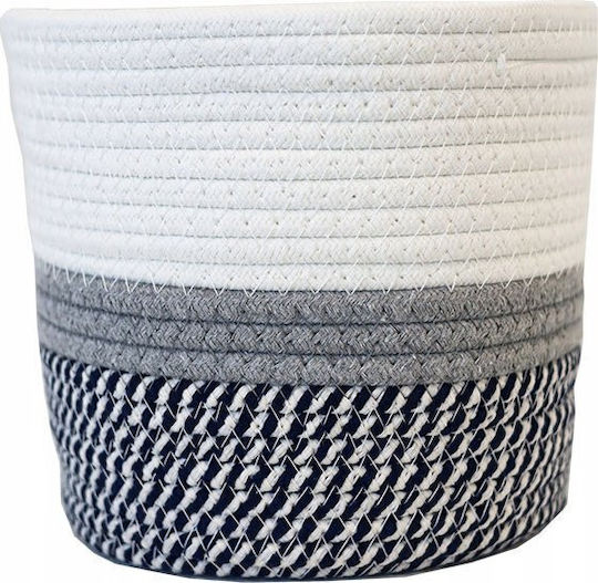Mulex Set dekorative Körbe Gray Gestrickte Baumwolle 3Stück