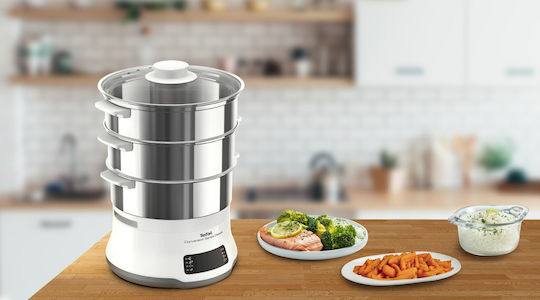 Tefal Convenient Series Deluxe Food Steamer with 3 Steaming Decks 9lt