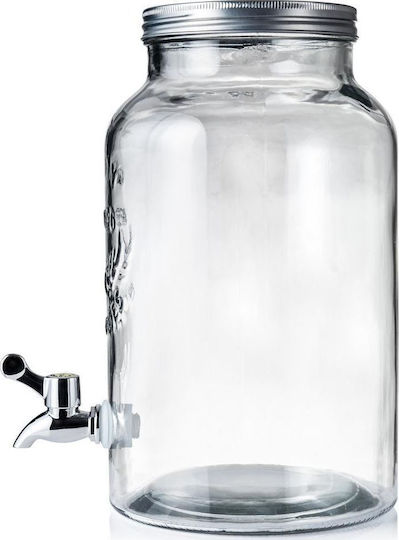 Zaros Distribuitor de băuturi De sticlă cu robinet 5.5lt