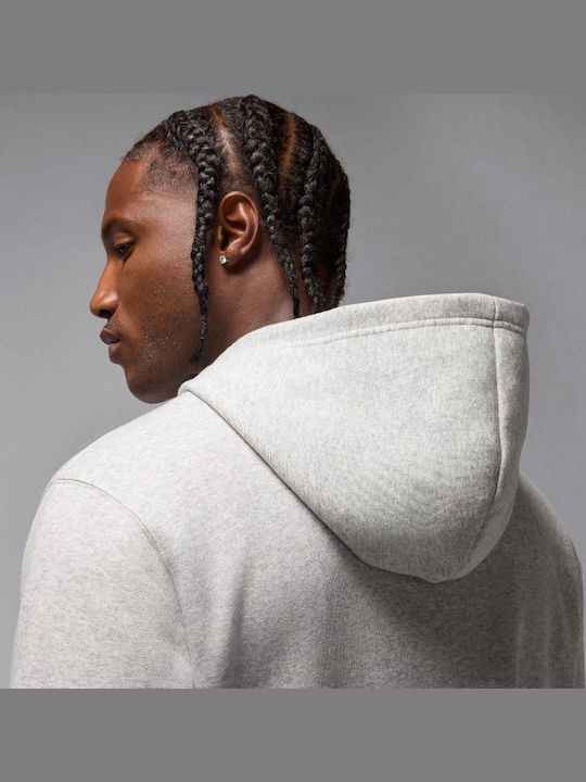 Φούτερ με Κουκούλα Grey Heather / Black