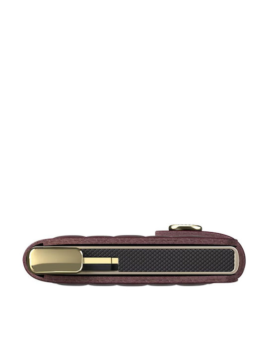 Miniwallet Leather Men's Wallet Classic with RFID Burgundy