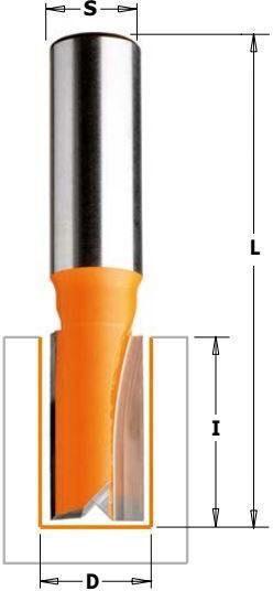 Straight Hm Cutter Bit Short 4 X 45mm 711.040.11 Cmt