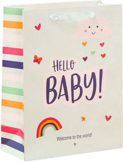Lean Toys Hello Baby Little One Gift Wrapping Bag 12x10cm Various Designs or Colors