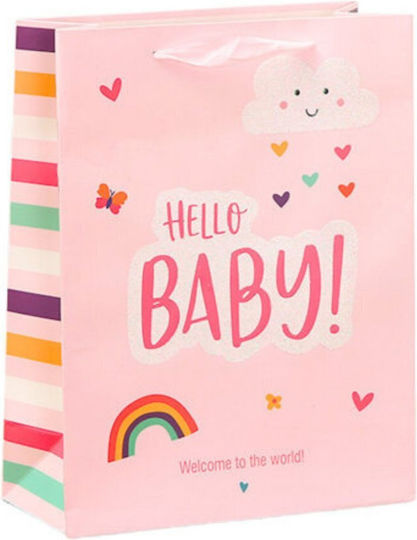 Lean Toys Hello Baby Little One Gift Wrapping Bag 12x10cm Various Designs or Colors
