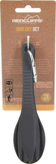 Essential Travel Cutlery 3in1 Kunststoff Rote Klippen