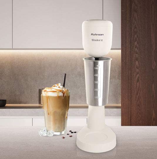 Rohnson Milk Frother Tabletop 120W with 2 Speed Level Beige