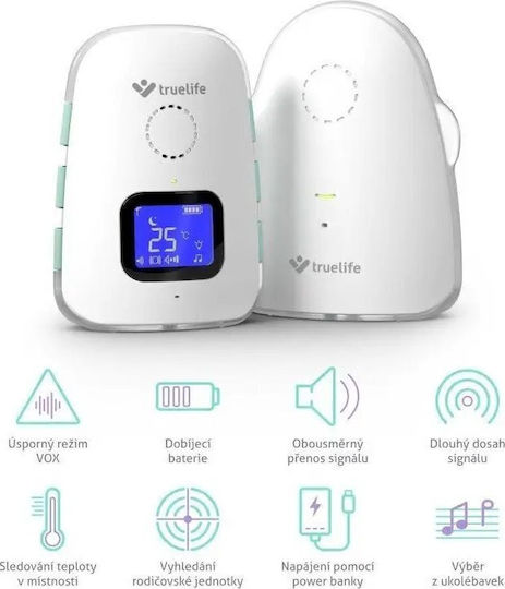 TrueLife NannyTone VM3 Baby Monitor , with Two-way Communication & Lullabies
